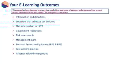 Asbestos Awareness Learning Outcomes