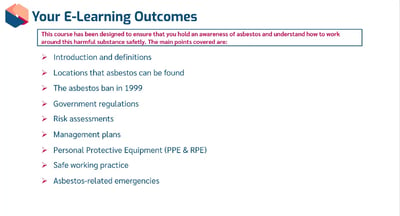 Asbestos Awareness Learning Outcomes