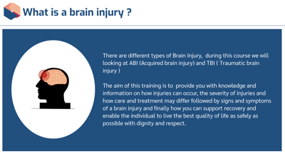 Brain Injury Awareness What is a brain injury