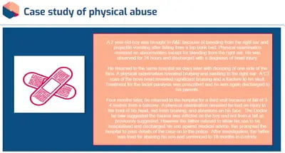 Child Protection Case Study of physical abuse