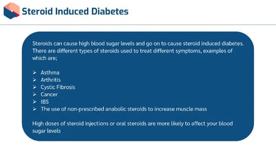 Diabetes Awareness steroid induced diabetes
