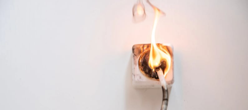 Electrical fire hazards in care homes fire safety