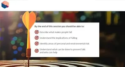 Fall Prevention Awareness Learning outcomes