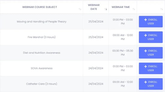 Flexebee weekly webinar schedule