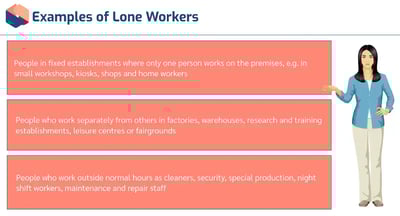 Lone Working examples