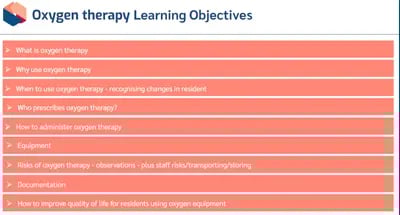 Oxygen Therapy objectives