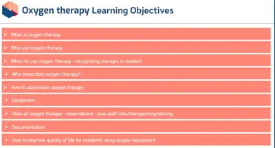 Oxygen Therapy objectives