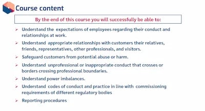 Professional Boundaries Awareness LO