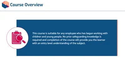 Safeguarding Children Level 1 course overview