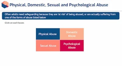 Safeguarding of Adults Level 3 Types of abuse